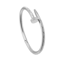 Load image into Gallery viewer, Silver fashion nail bangle
