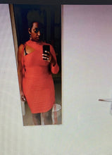 Load image into Gallery viewer, Long Sleeve Rushed Bodycon Dress
