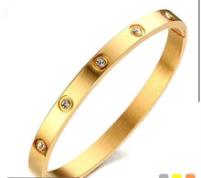 Load image into Gallery viewer, Gold Set LOVE  Bracelet- Stainless Steel - The Love Bangle
